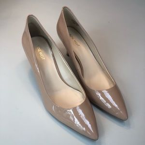 Nine West Shiny Nude Stilettos